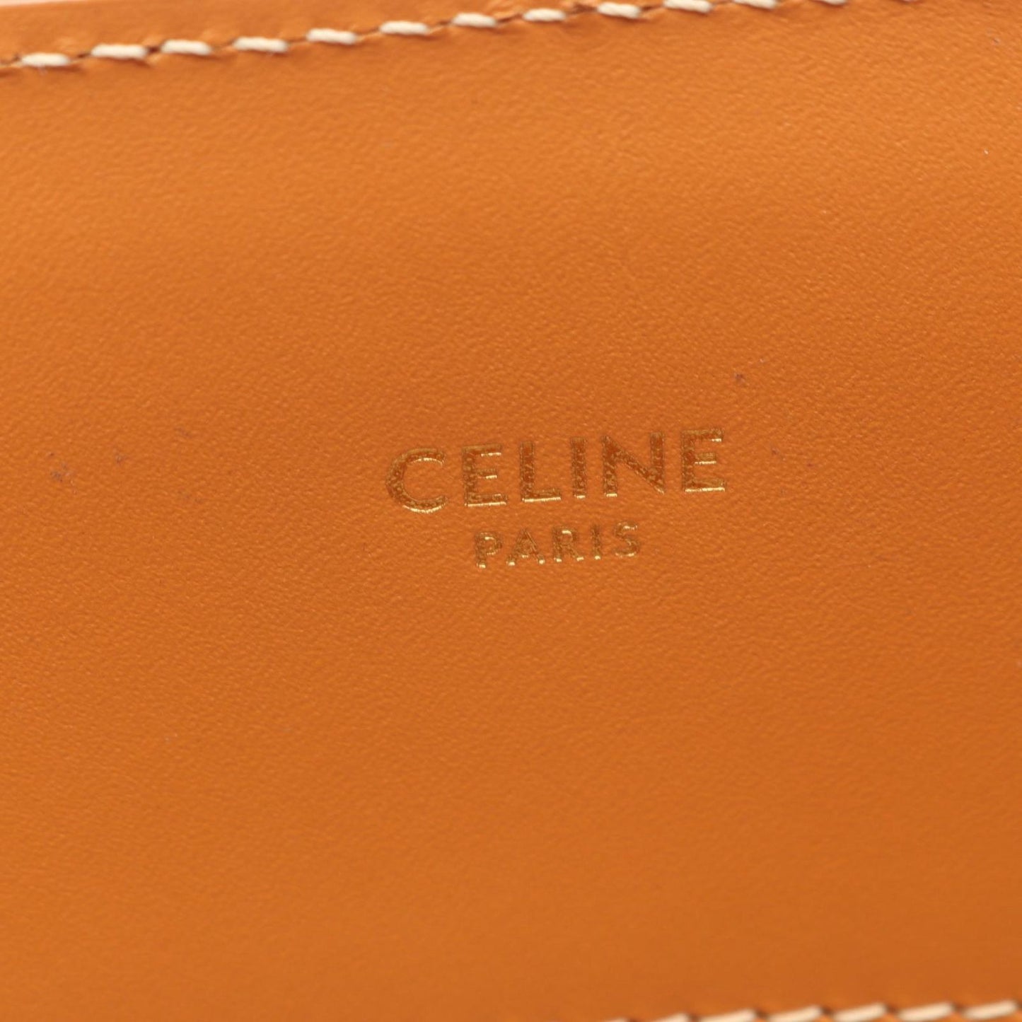 Celine Tote Small Vertical Cover 2-Way Ivory Brown Canvas Leather — view 4