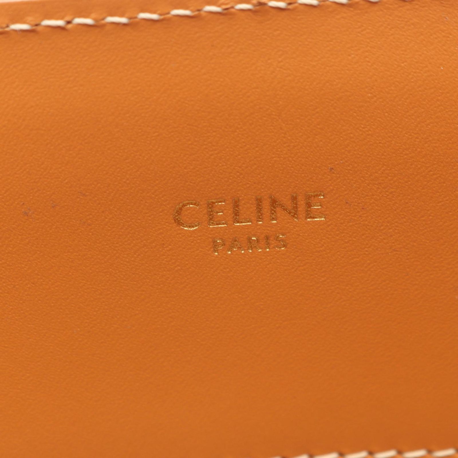 Celine Tote Small Vertical Cover 2-Way Ivory Brown Canvas Leather — view 4