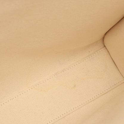 Celine Tote Small Vertical Cover 2-Way Ivory Brown Canvas Leather — view 5