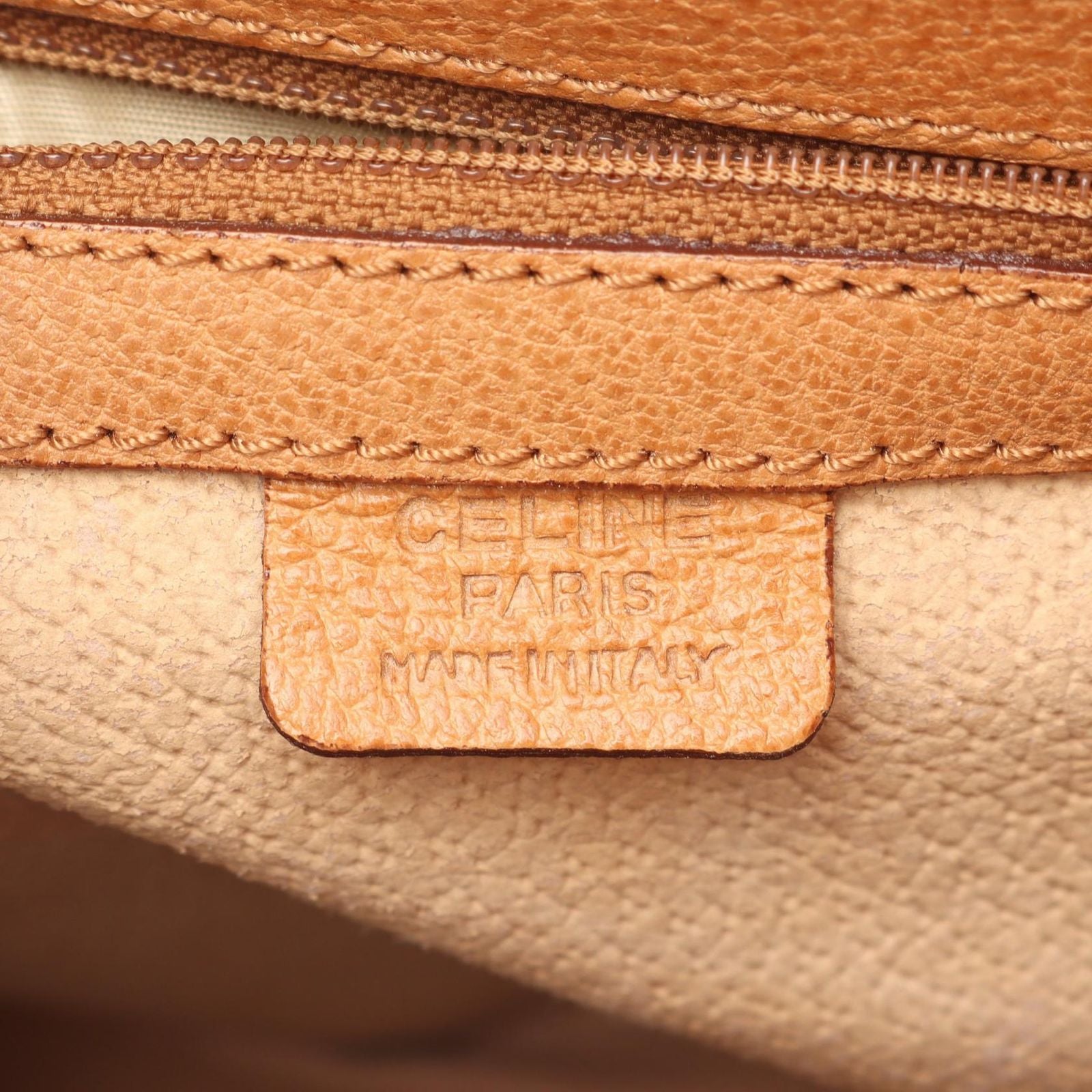 Celine Handbag Top Handle Turnlock 2-Way Natural Leather Shoulder — view 4