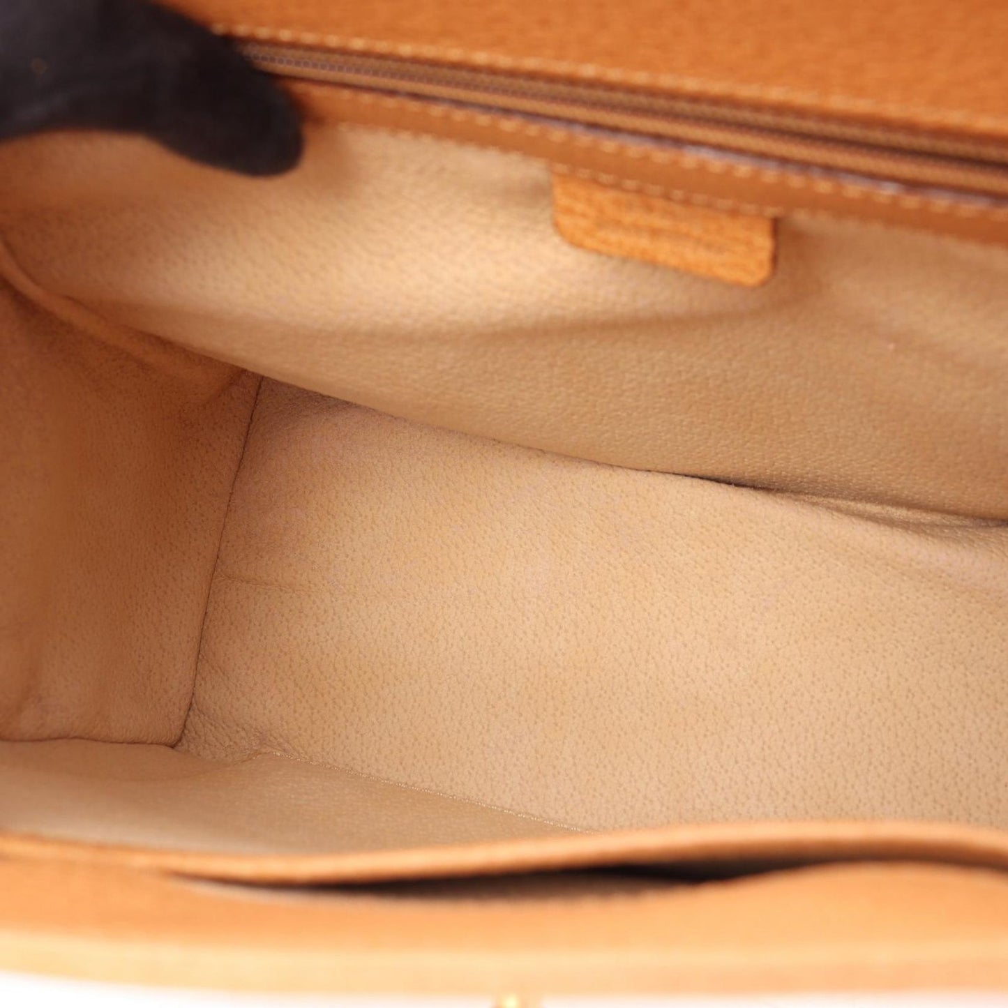 Celine Handbag Top Handle Turnlock 2-Way Natural Leather Shoulder — view 6