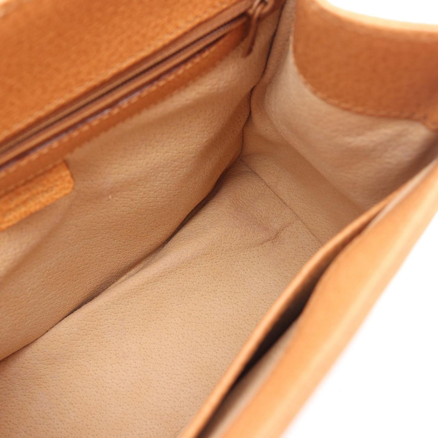Celine Handbag Top Handle Turnlock 2-Way Natural Leather Shoulder — view 5