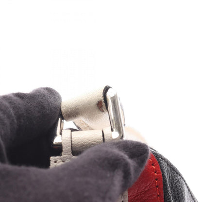 Loewe Handbag Puzzle Bag 2-Way White Red Black Leather — view 7