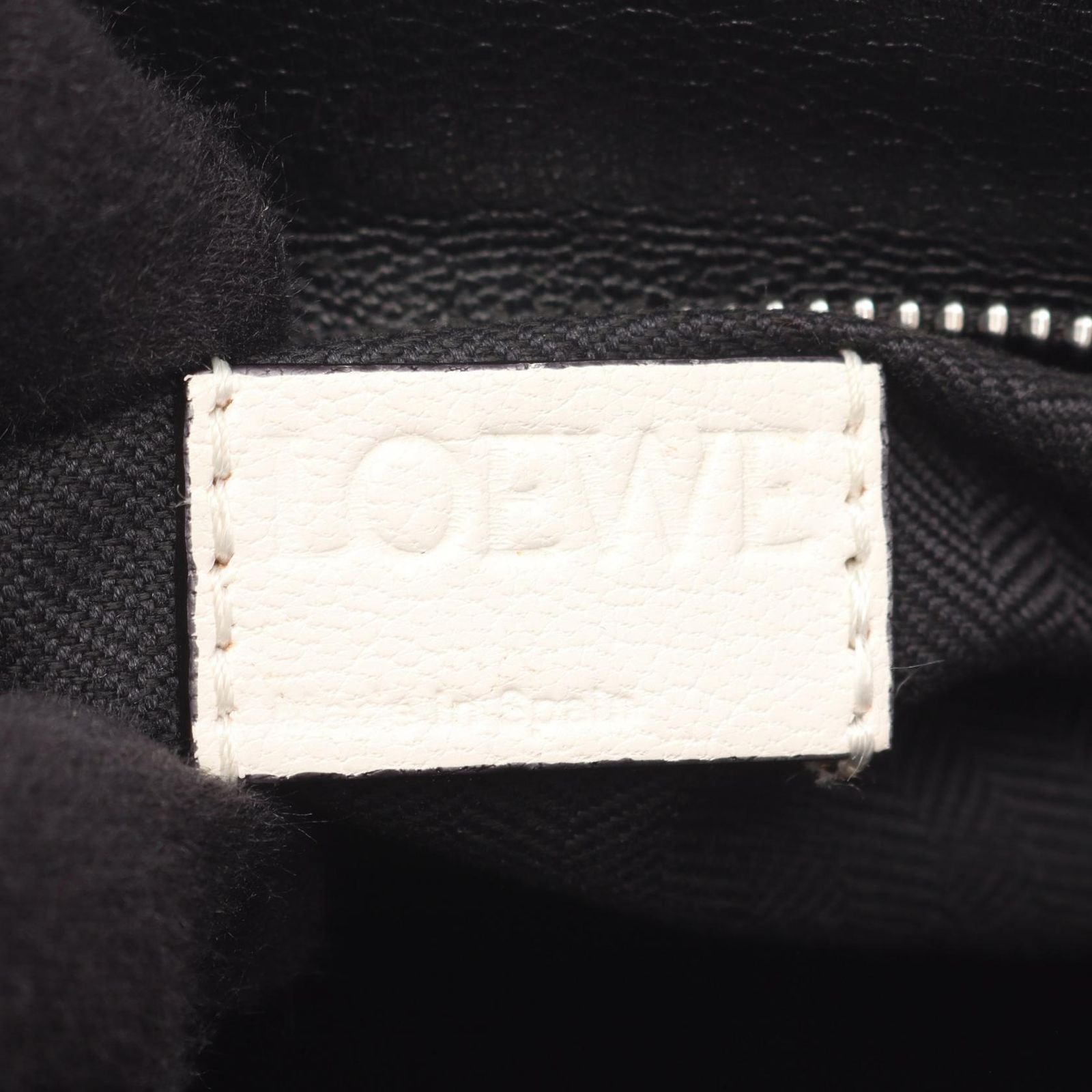 Loewe Handbag Puzzle Bag 2-Way White Red Black Leather — view 4