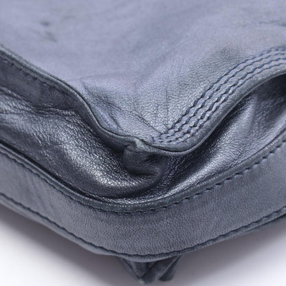 Loewe Shoulder Bag Anagram Navy Leather — view 7