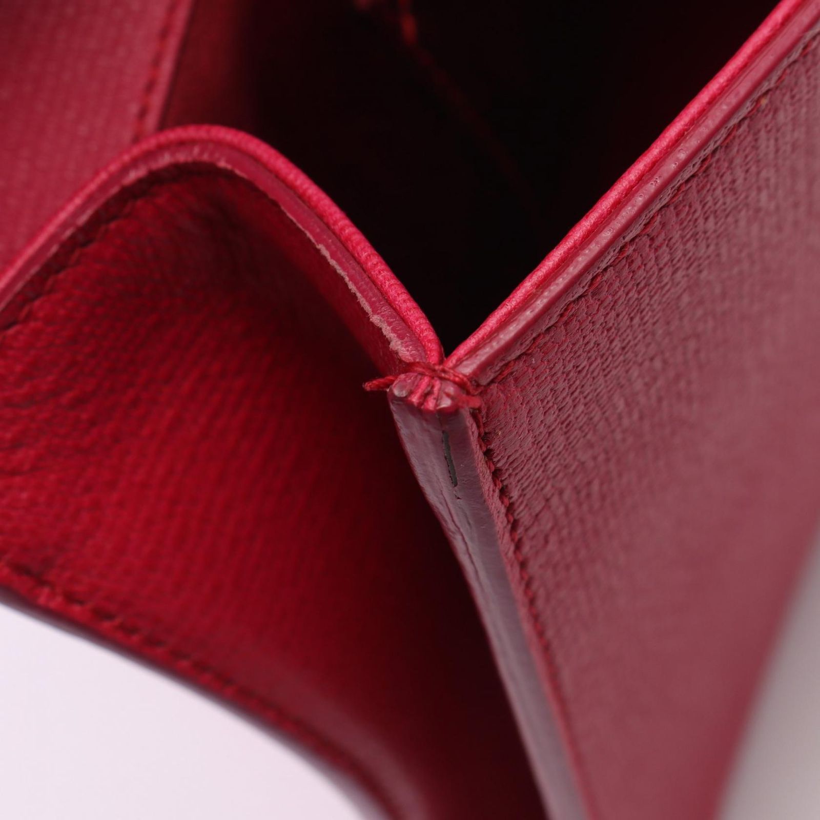 Saint Laurent Yves Clutch YSL Logo Pink Leather — view 4