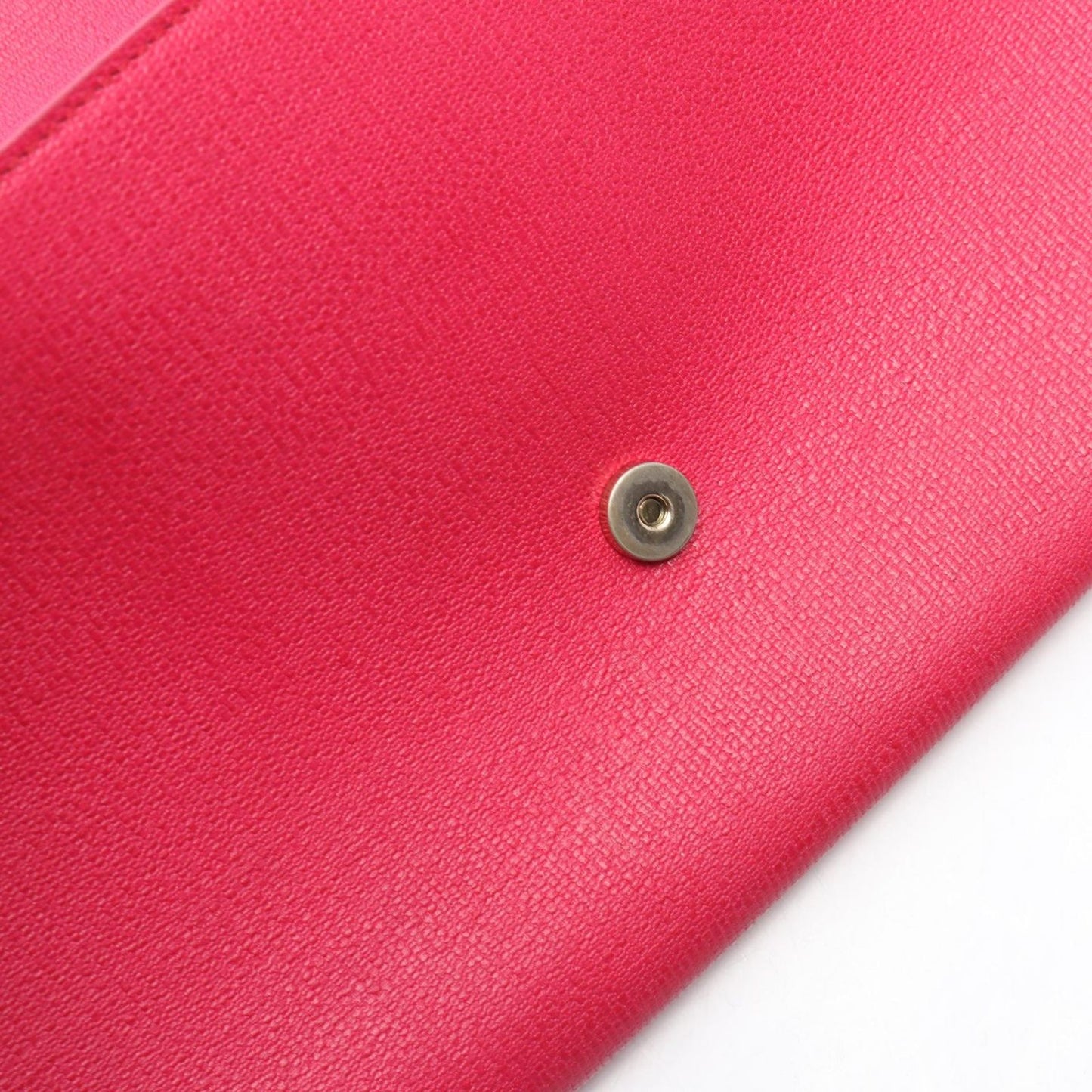 Saint Laurent Yves Clutch YSL Logo Pink Leather — view 6