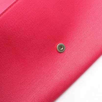 Saint Laurent Yves Clutch YSL Logo Pink Leather — view 6