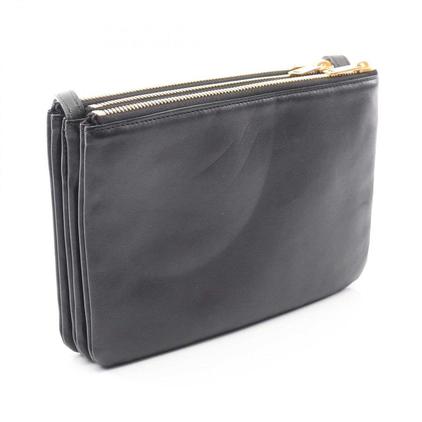 Celine Shoulder Bag Trio Small Black Leather — view 2