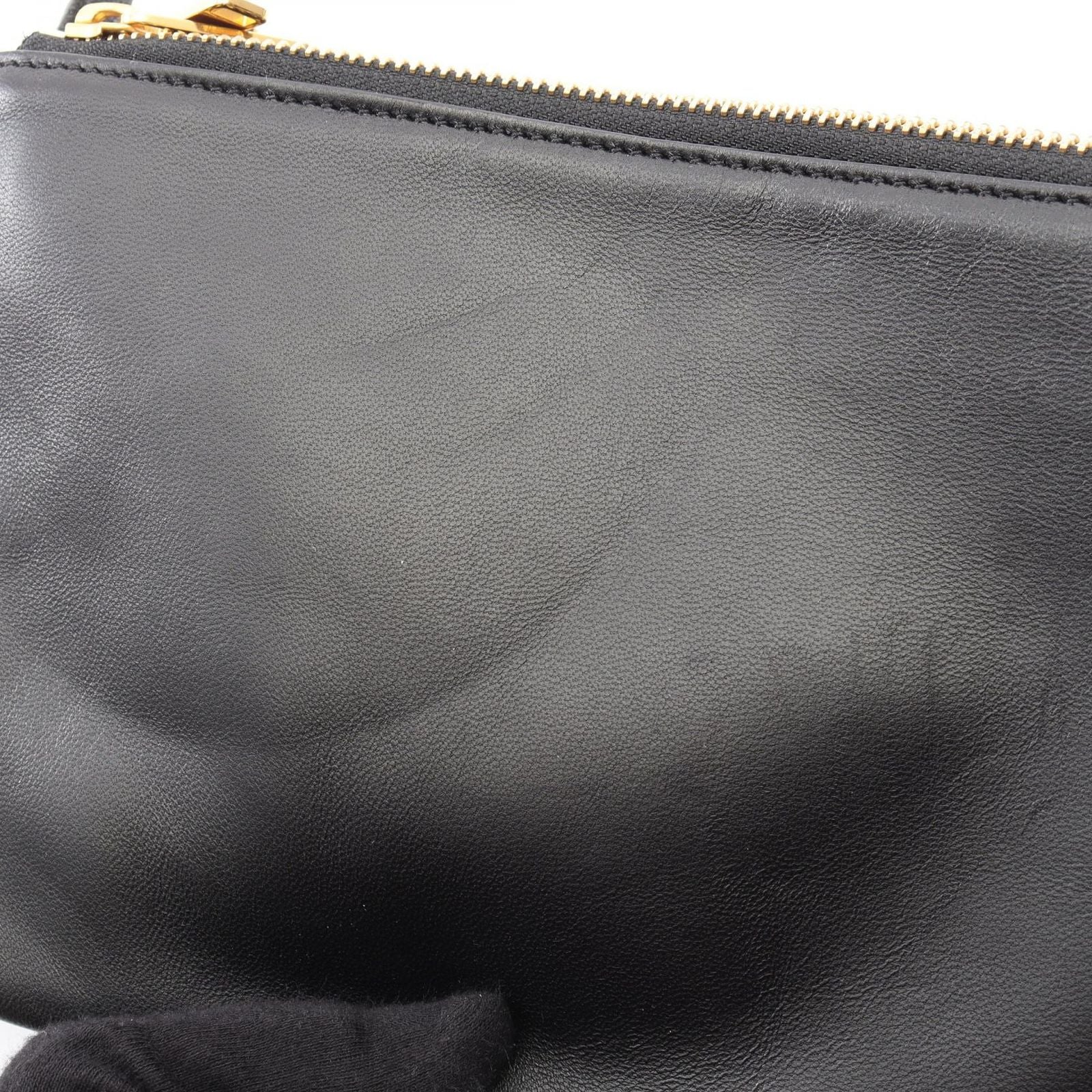 Celine Shoulder Bag Trio Small Black Leather — view 5