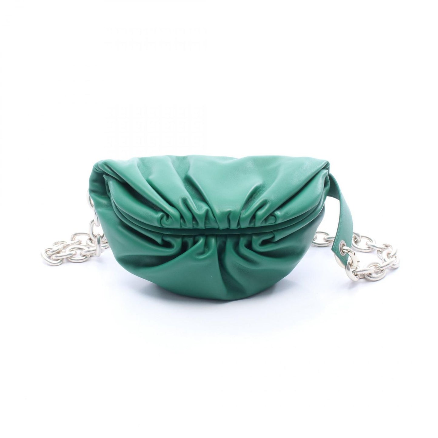 Bottega Veneta Waist Bag the Chain Pouch Mini the Green Leather