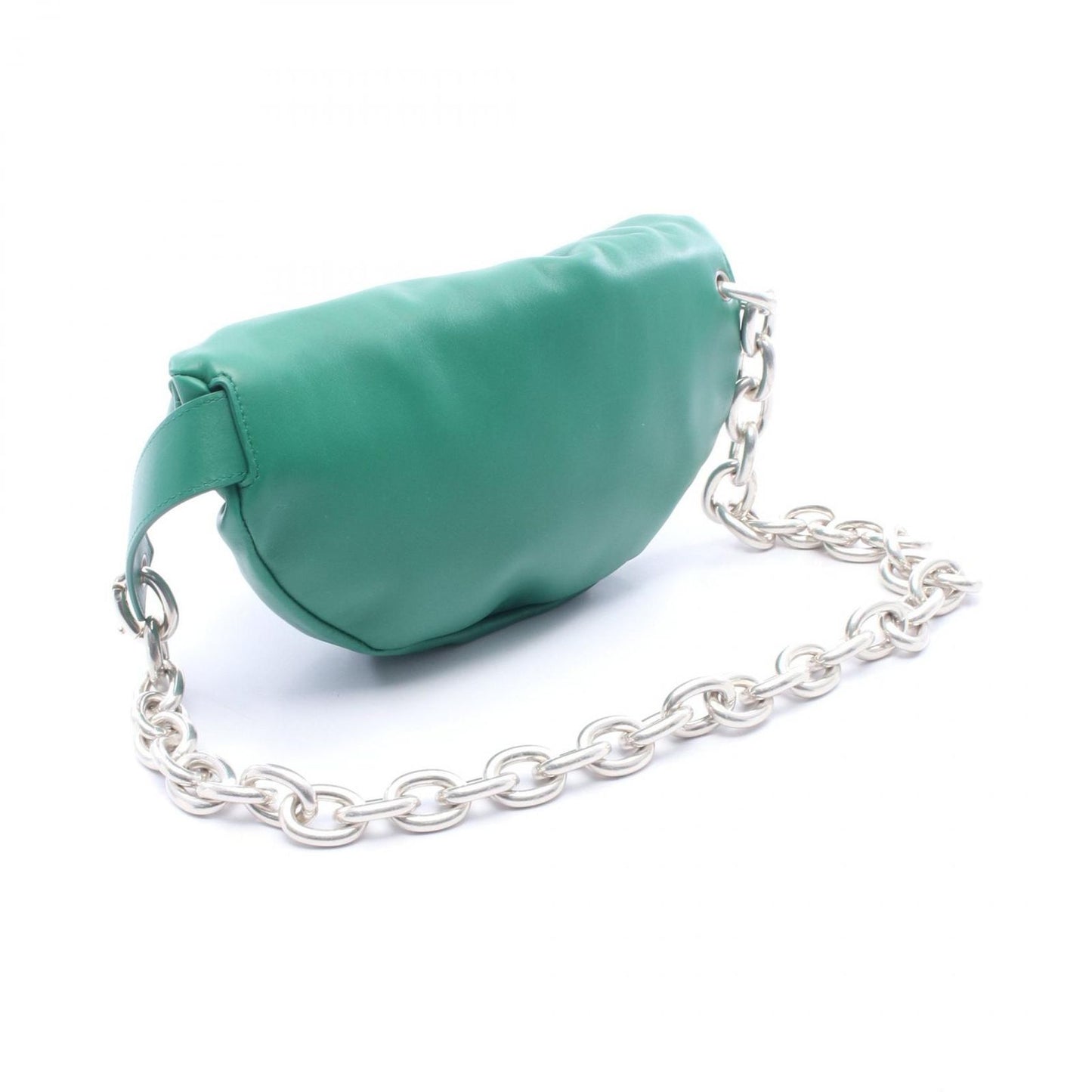 Bottega Veneta Waist Bag the Chain Pouch Mini the Green Leather — view 2