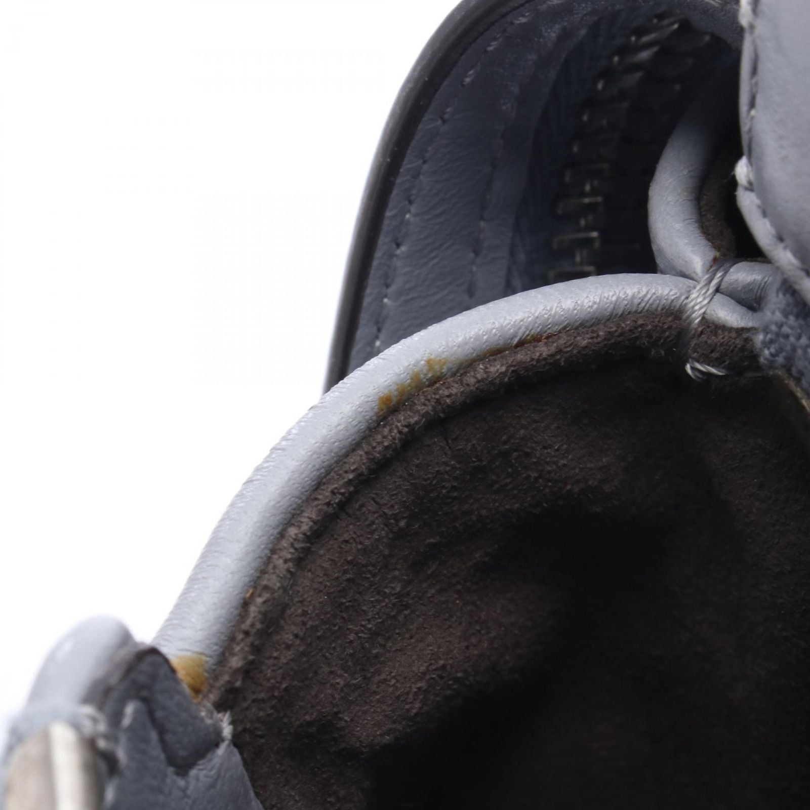 Fendi Shoulder Bag Dot Com Click Gray Leather — view 9