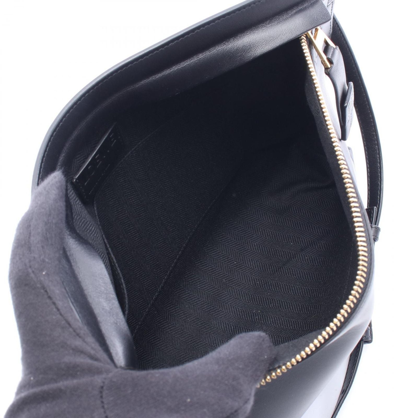 Loewe Shoulder Bag Pouch Black Leather — view 3