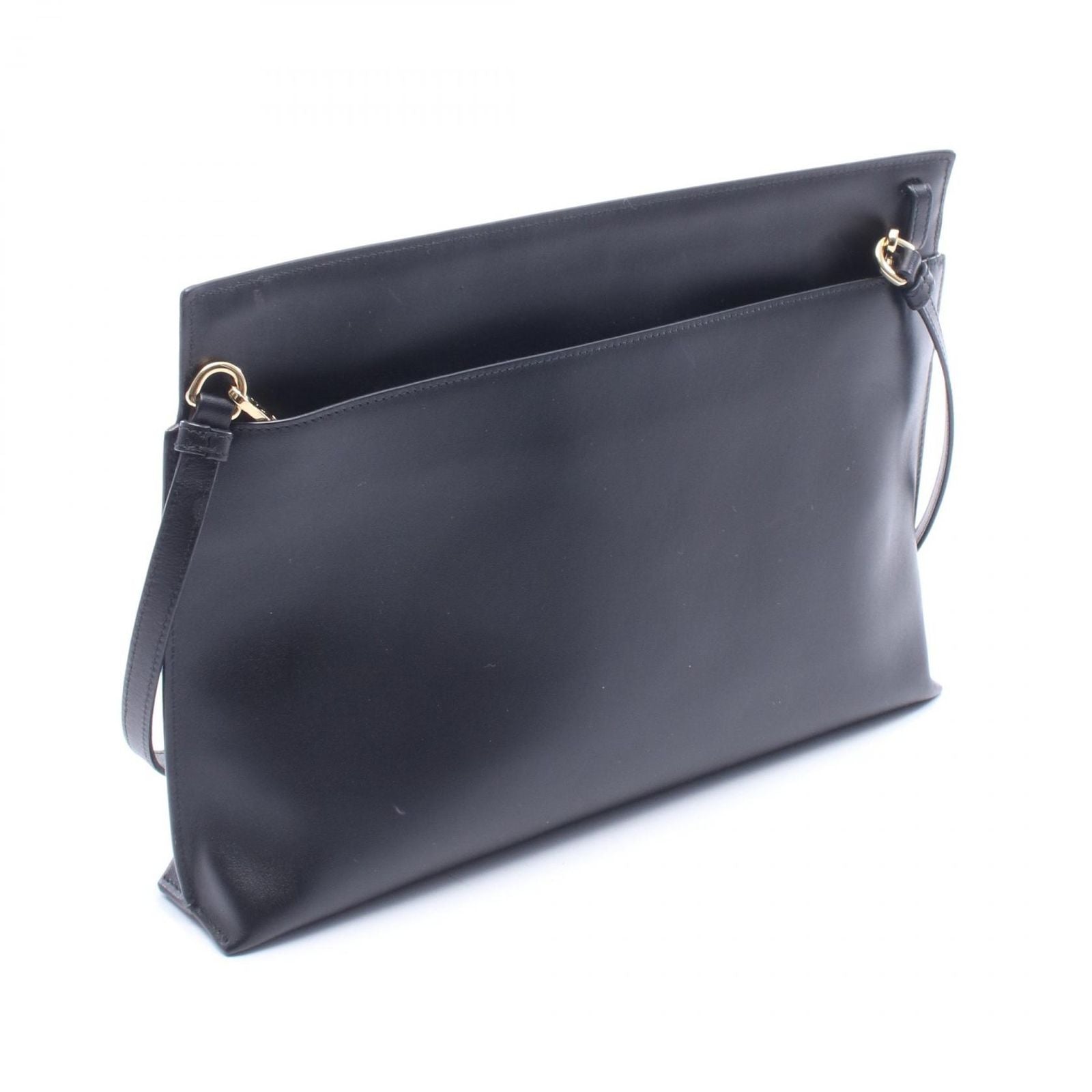 Loewe Shoulder Bag Pouch Black Leather — view 2