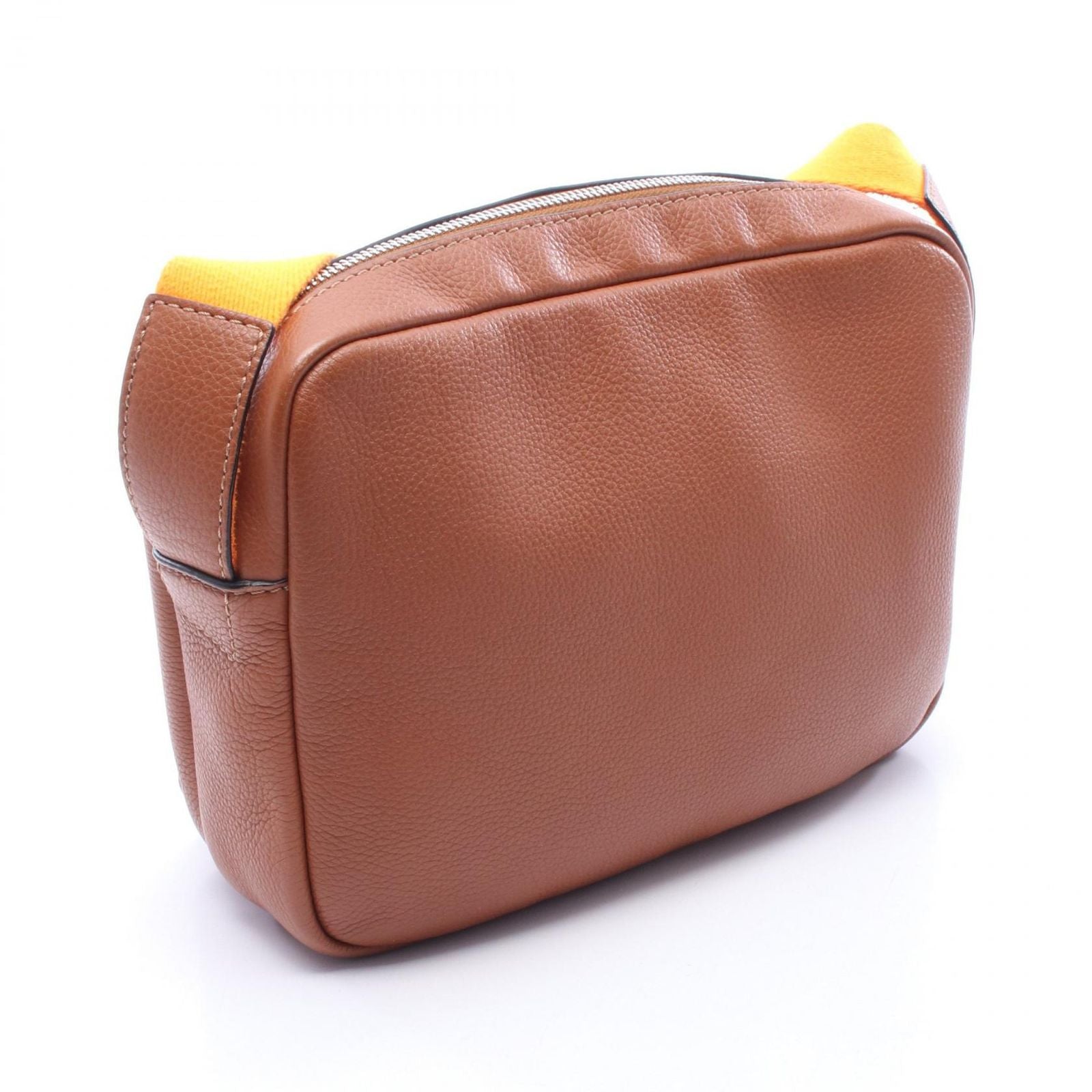 Loewe Shoulder Bag Military XS Brown Orange Leather — view 2