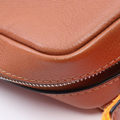 Loewe Shoulder Bag Military XS Brown Orange Leather — view 9