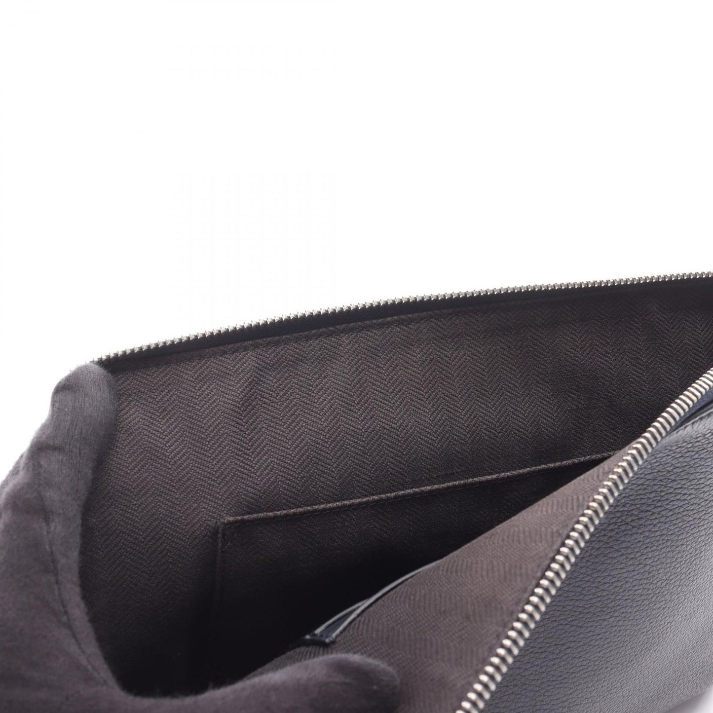 Loewe Clutch Anagram Navy Leather — view 6