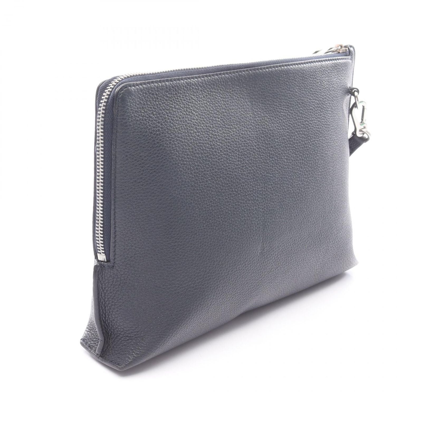 Loewe Clutch Anagram Navy Leather — view 2