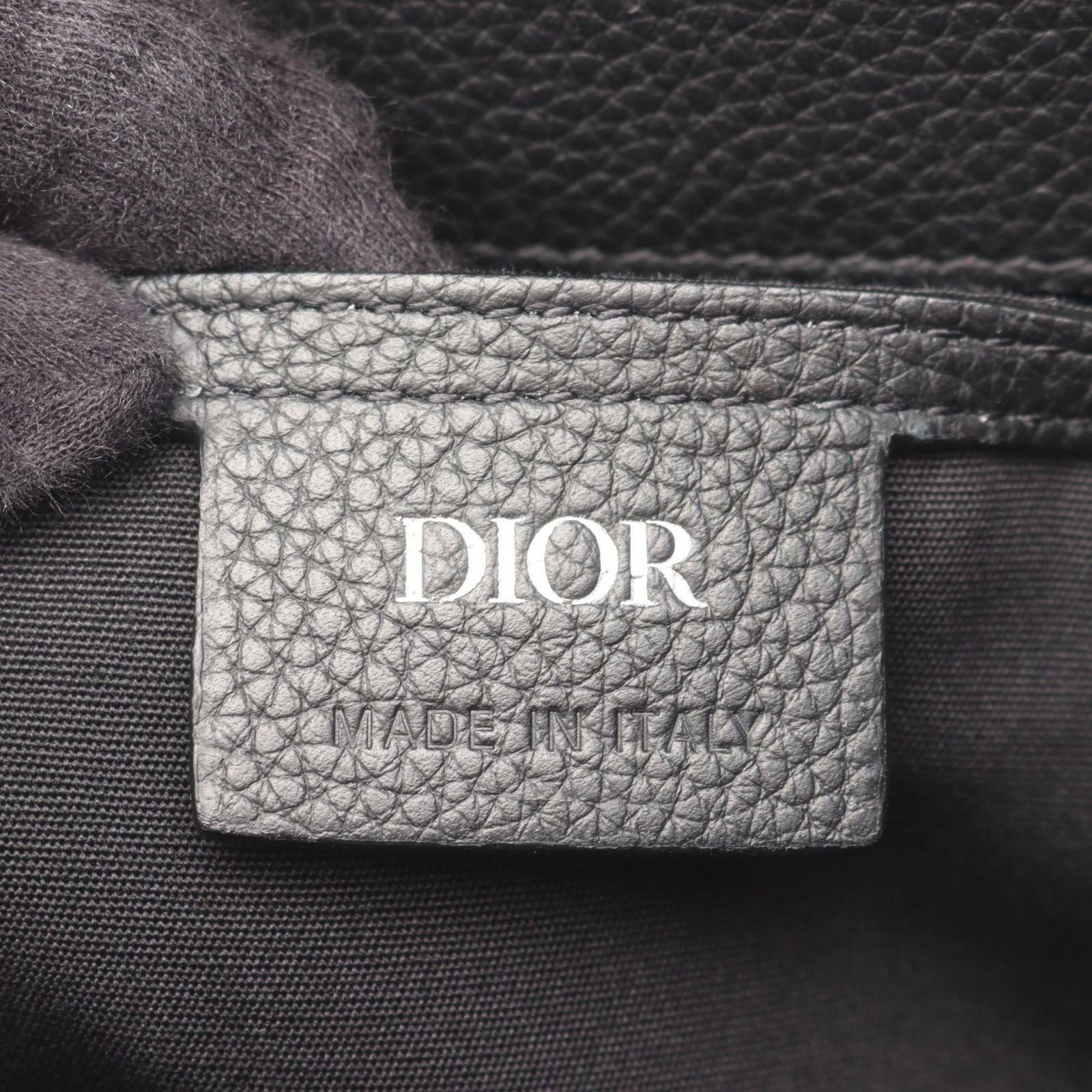 Dior Backpack Gallop White Navy Beige Canvas Leather Oblique — view 4