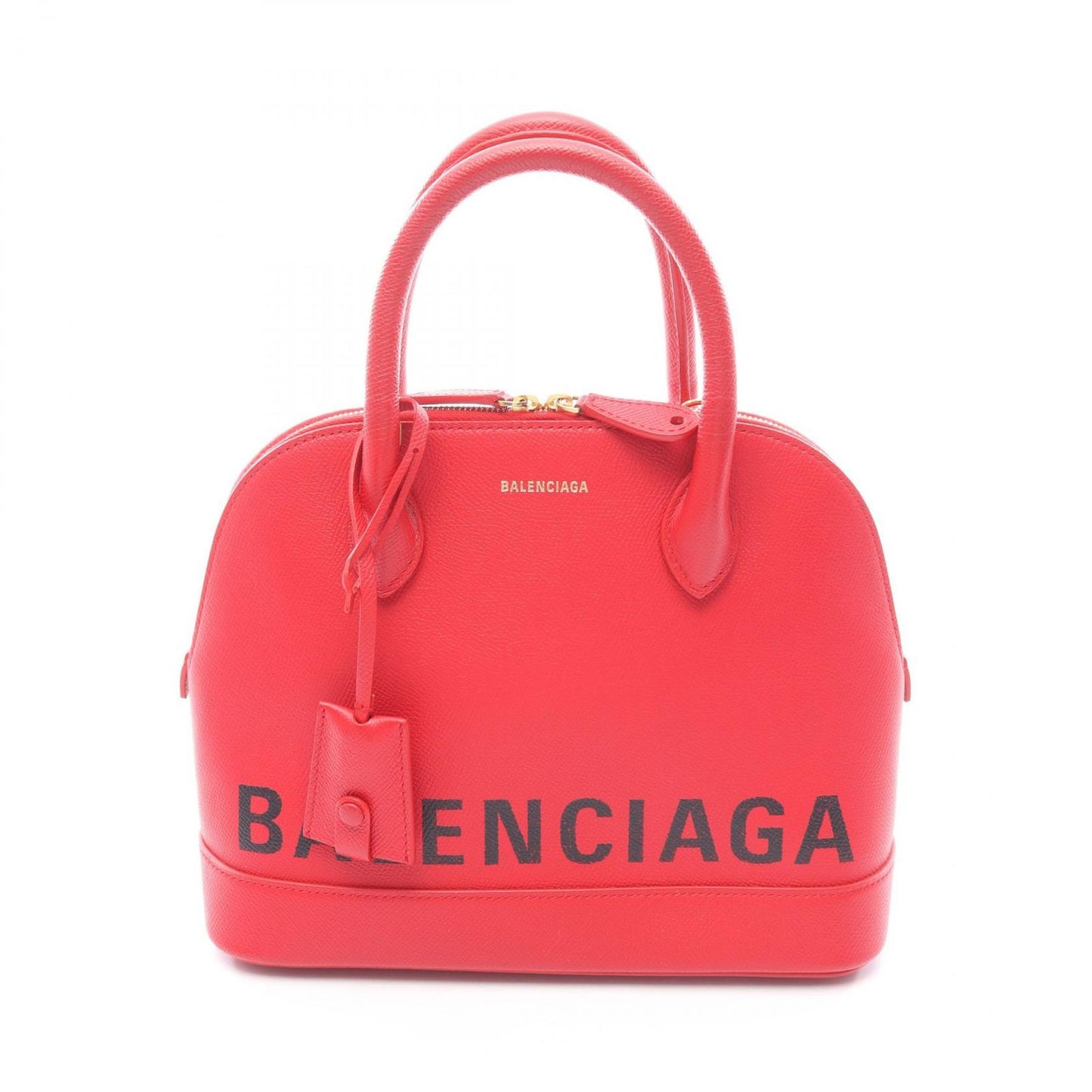 Balenciaga Handbag Ville Top Handle Top Red Leather