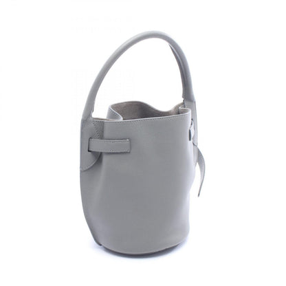 Celine Handbag Big Bag Bucket Nano Gray Leather Big Hand — view 2