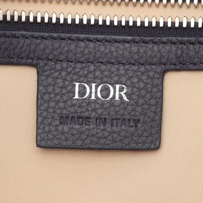 Dior Tote Oblique Voyage 2-Way Beige Navy Canvas Leather — view 4