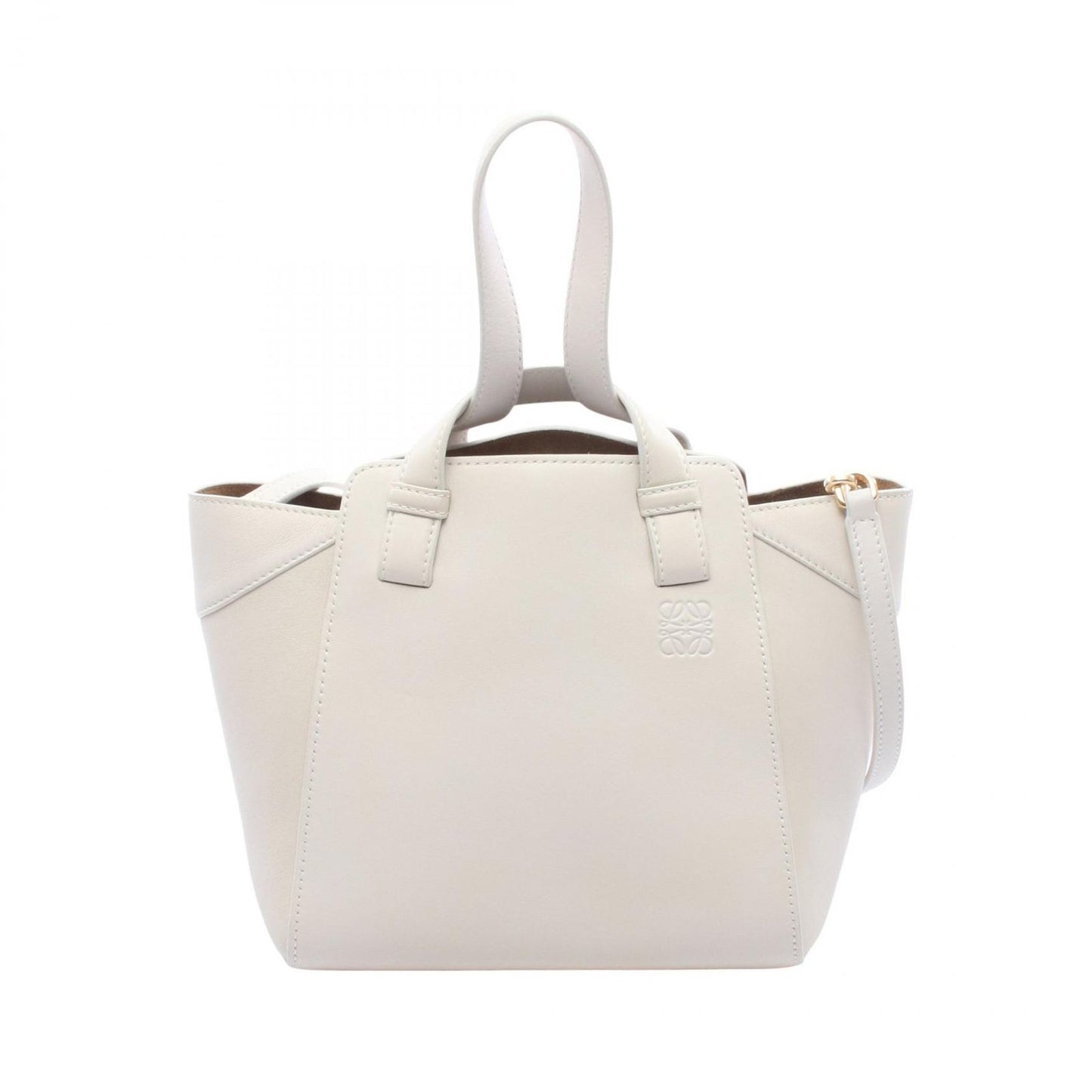 Loewe Handbag Hammock Nugget 2-Way Ivory Leather