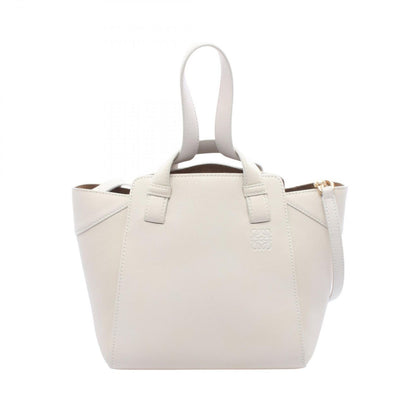 Loewe Handbag Hammock Nugget 2-Way Ivory Leather