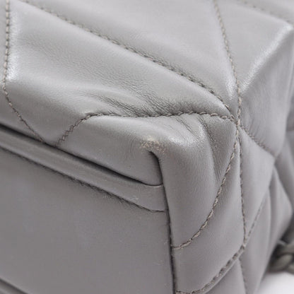Prada Shoulder Bag Nappa Stitched Spectrum Gray Leather Chain — view 6