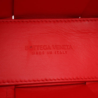 Bottega Veneta Tote Candy Arco 2-Way Red Leather Intrecciato Mini — view 4