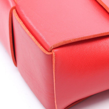 Bottega Veneta Tote Candy Arco 2-Way Red Leather Intrecciato Mini — view 7