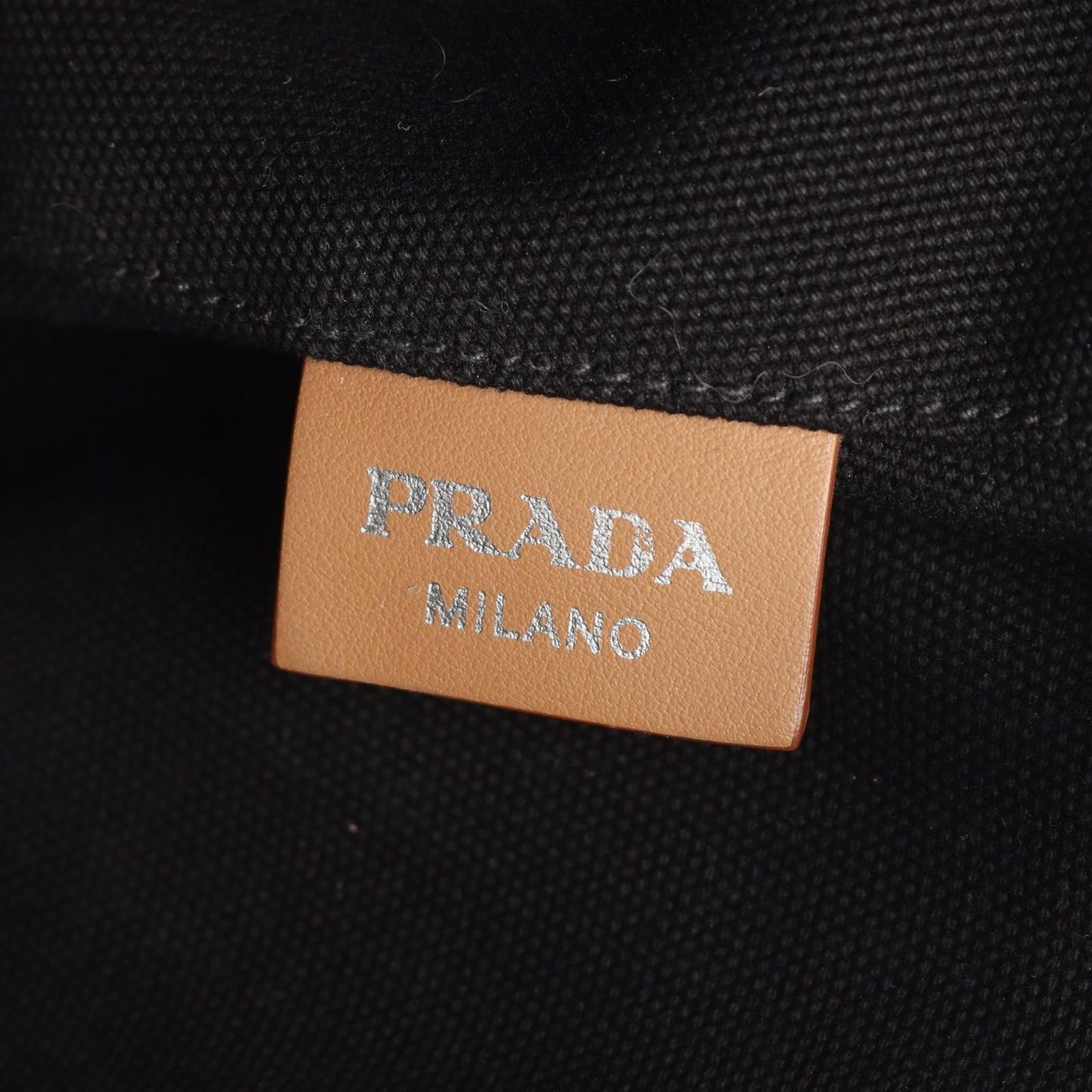 Prada Tote Canapa 2-Way Black Canvas — view 4
