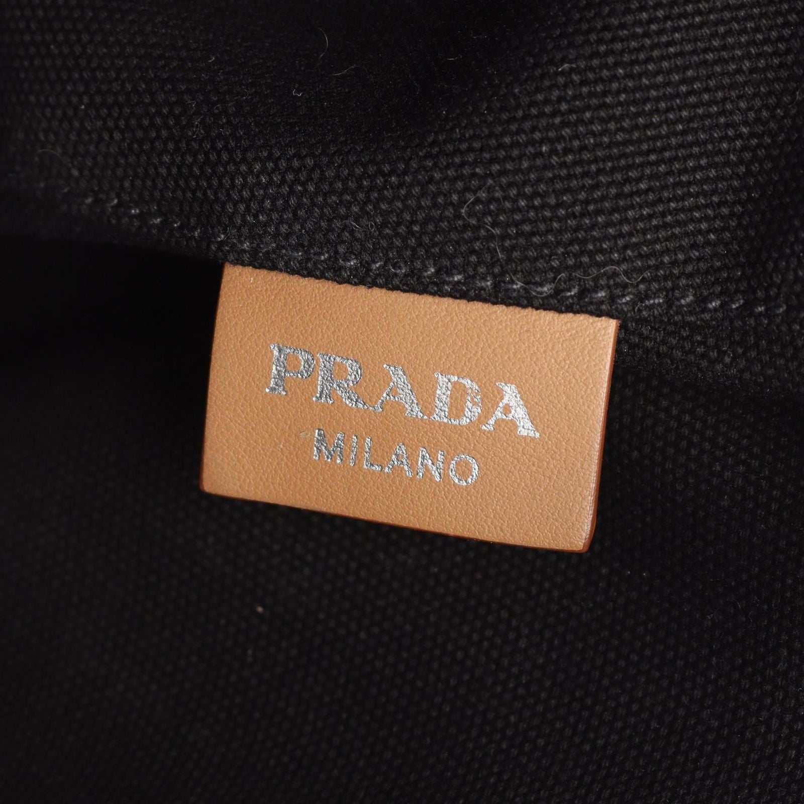 Prada Tote Canapa 2-Way Black Canvas — view 4