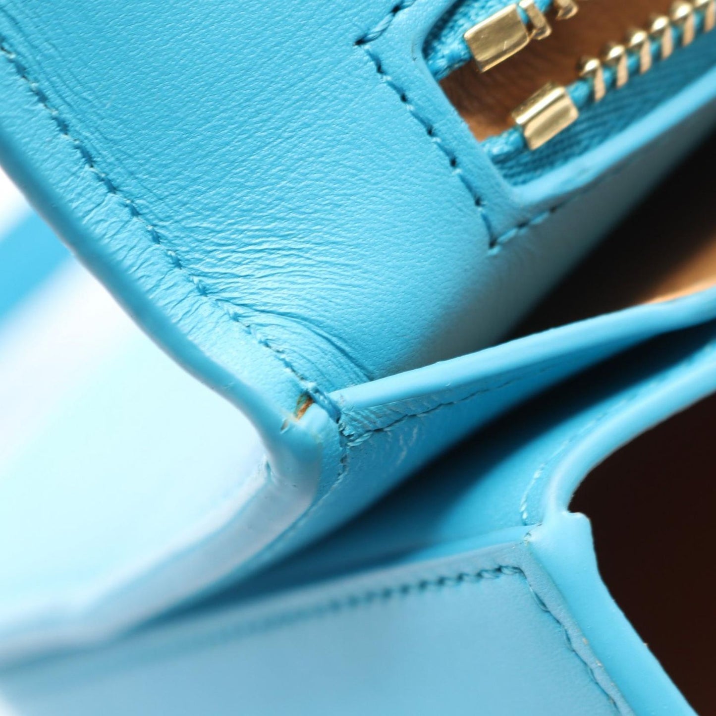 Loewe Shoulder Bag Goya Turquoise Leather — view 6
