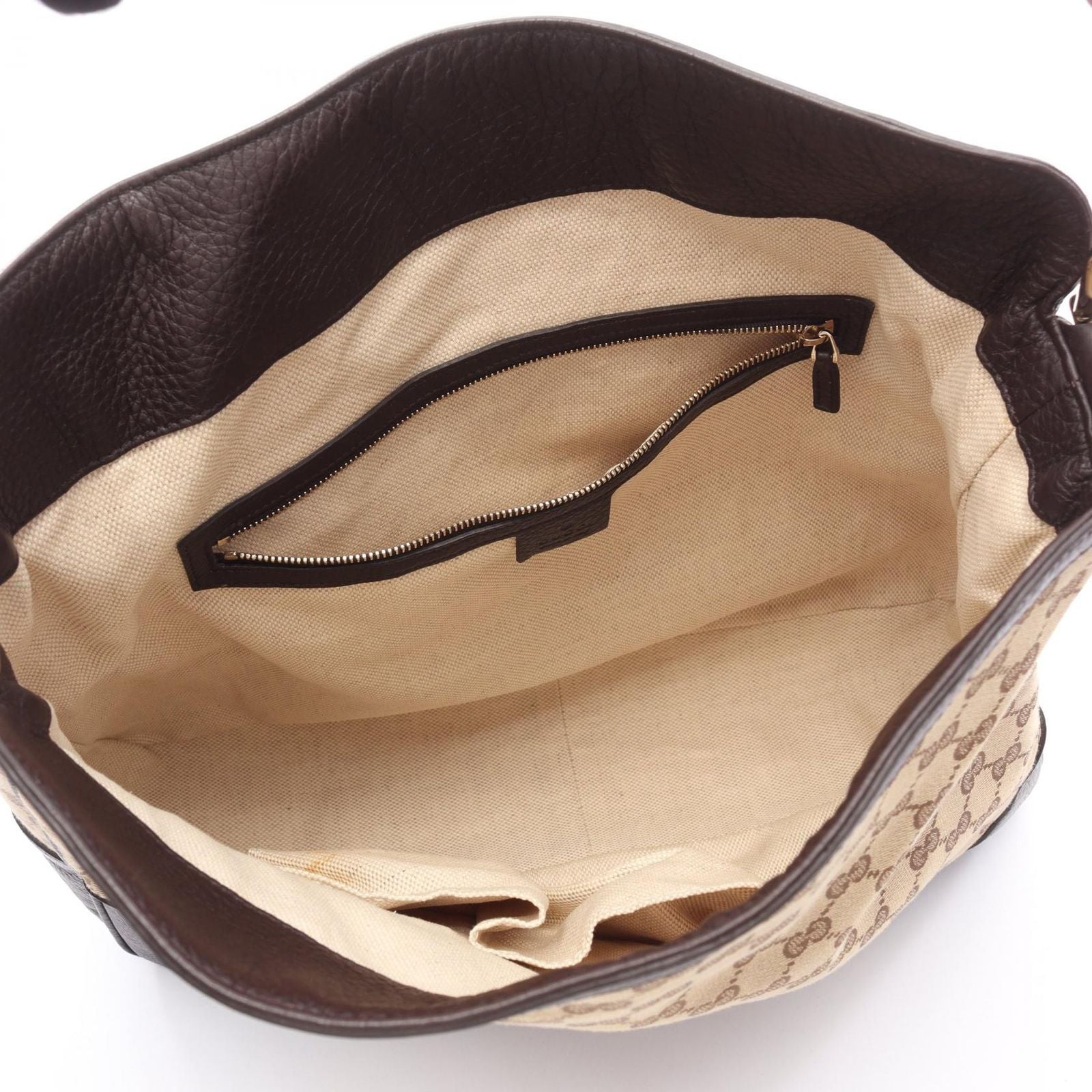Gucci Shoulder Bag Diana Bamb GG Canvas 2-Way Brown Beige — view 3