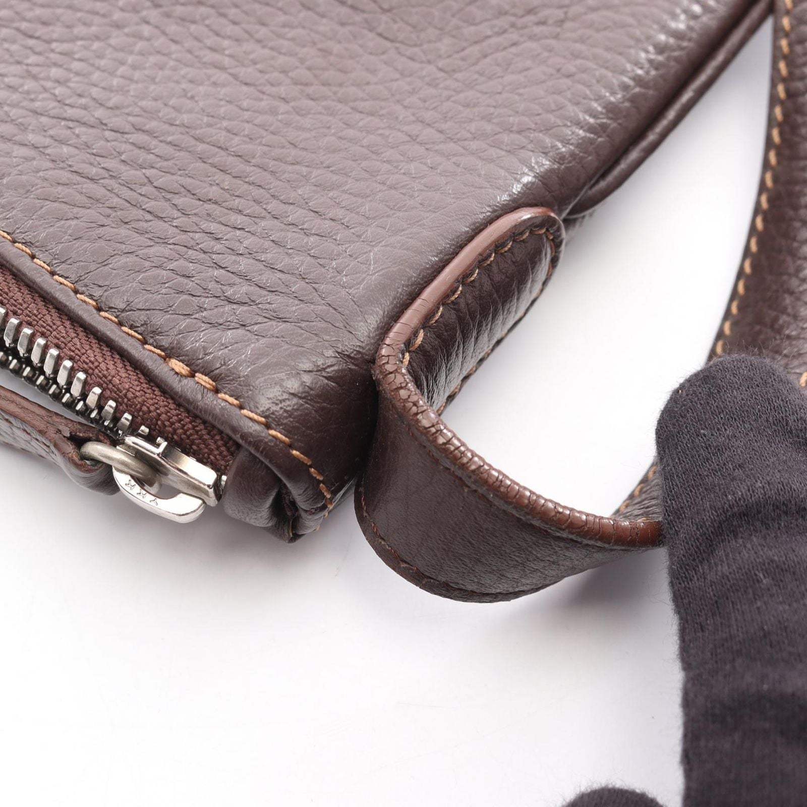 Loewe Shoulder Bag Senda Dark Brown Leather — view 6