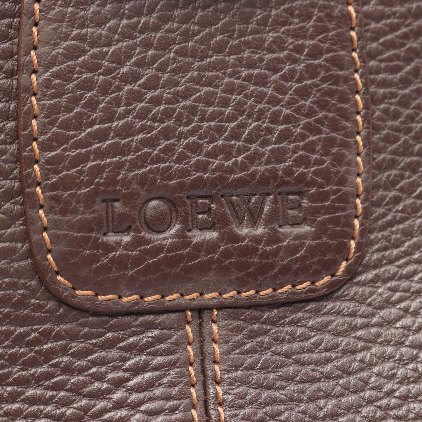 Loewe Shoulder Bag Senda Dark Brown Leather — view 4