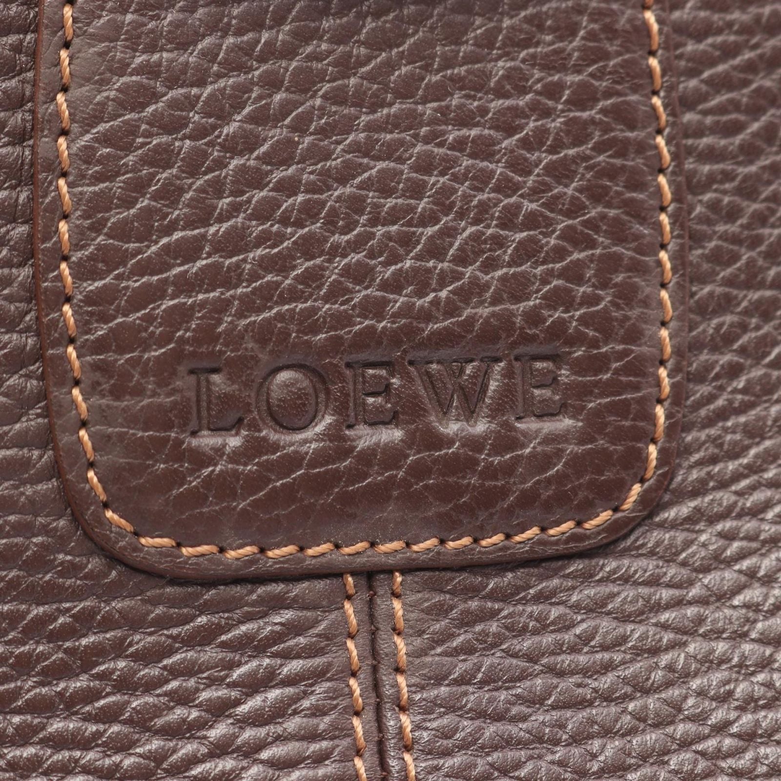 Loewe Shoulder Bag Senda Dark Brown Leather — view 4