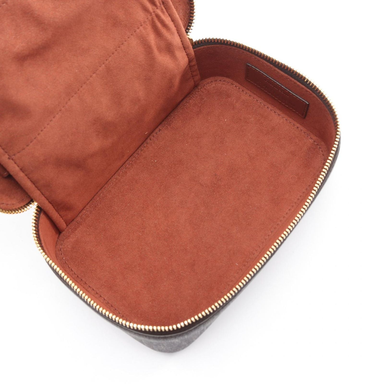 Saint Laurent Paris Monogram Box Dark Brown Leather Small Shoulder Bag — view 3