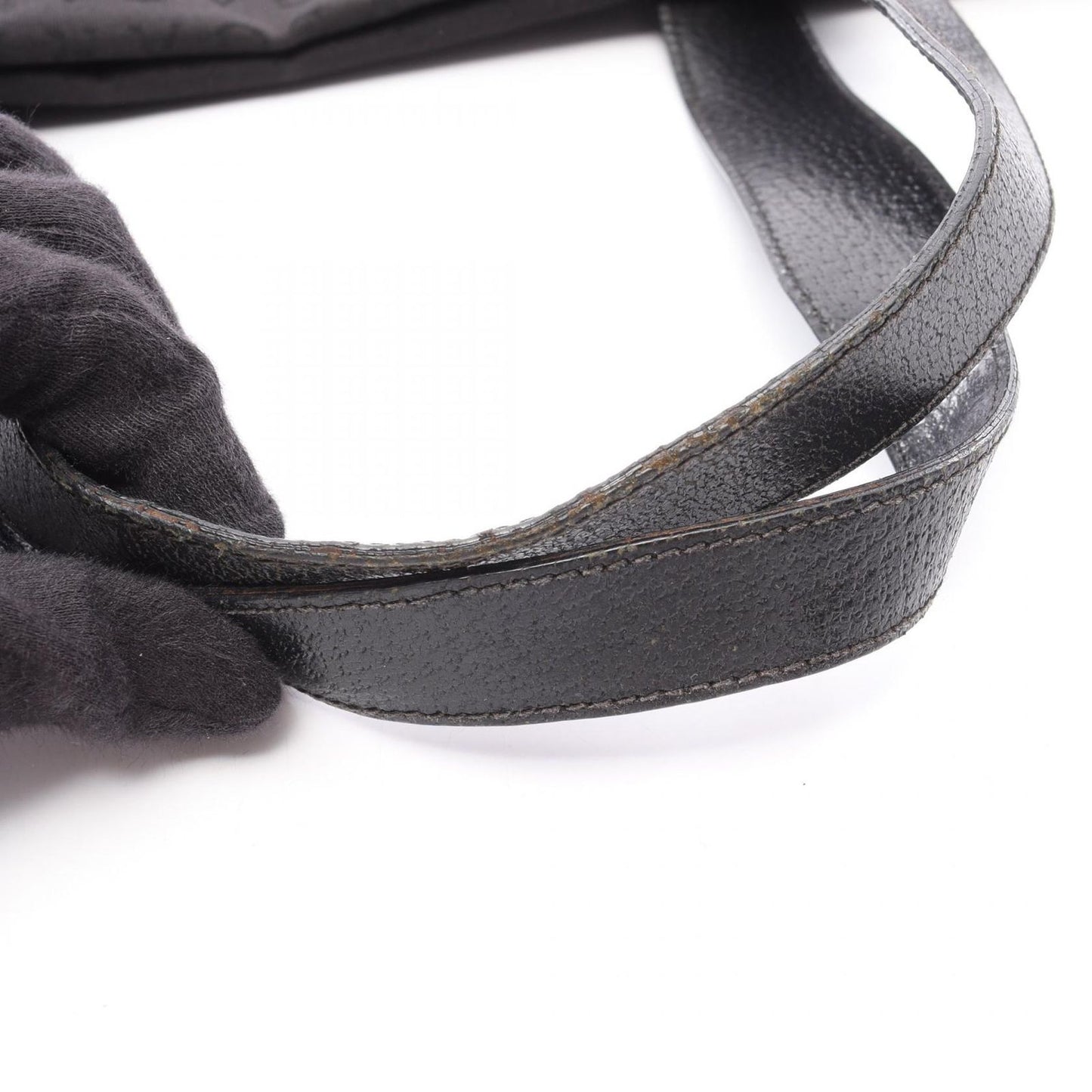 Bvlgari Tote Logo Mania Black Canvas Leather — view 9