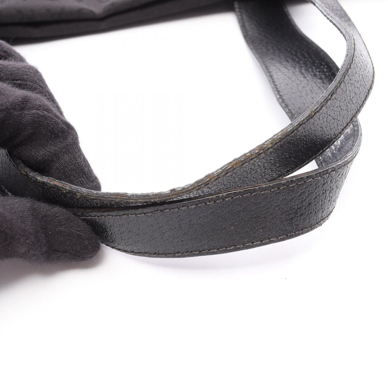 Bvlgari Tote Logo Mania Black Canvas Leather — view 9