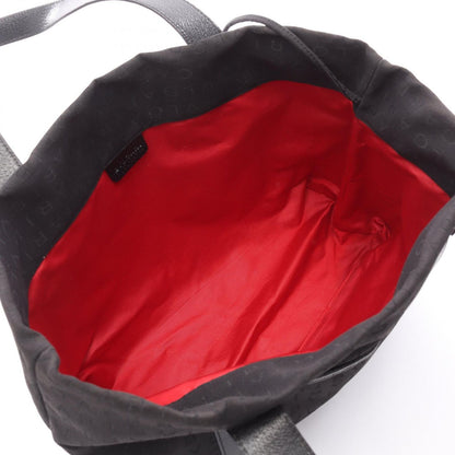 Bvlgari Tote Logo Mania Black Canvas Leather — view 3
