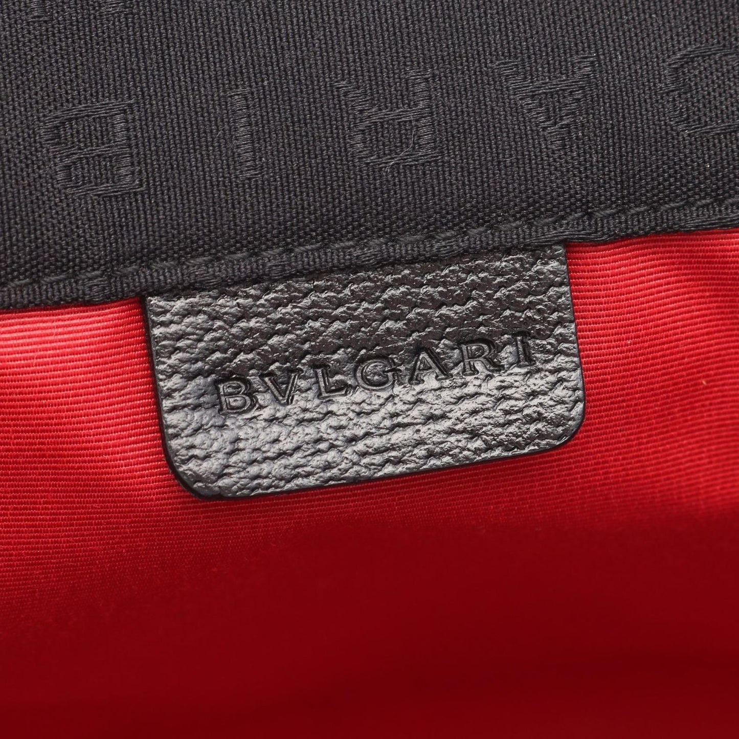 Bvlgari Tote Logo Mania Black Canvas Leather — view 4