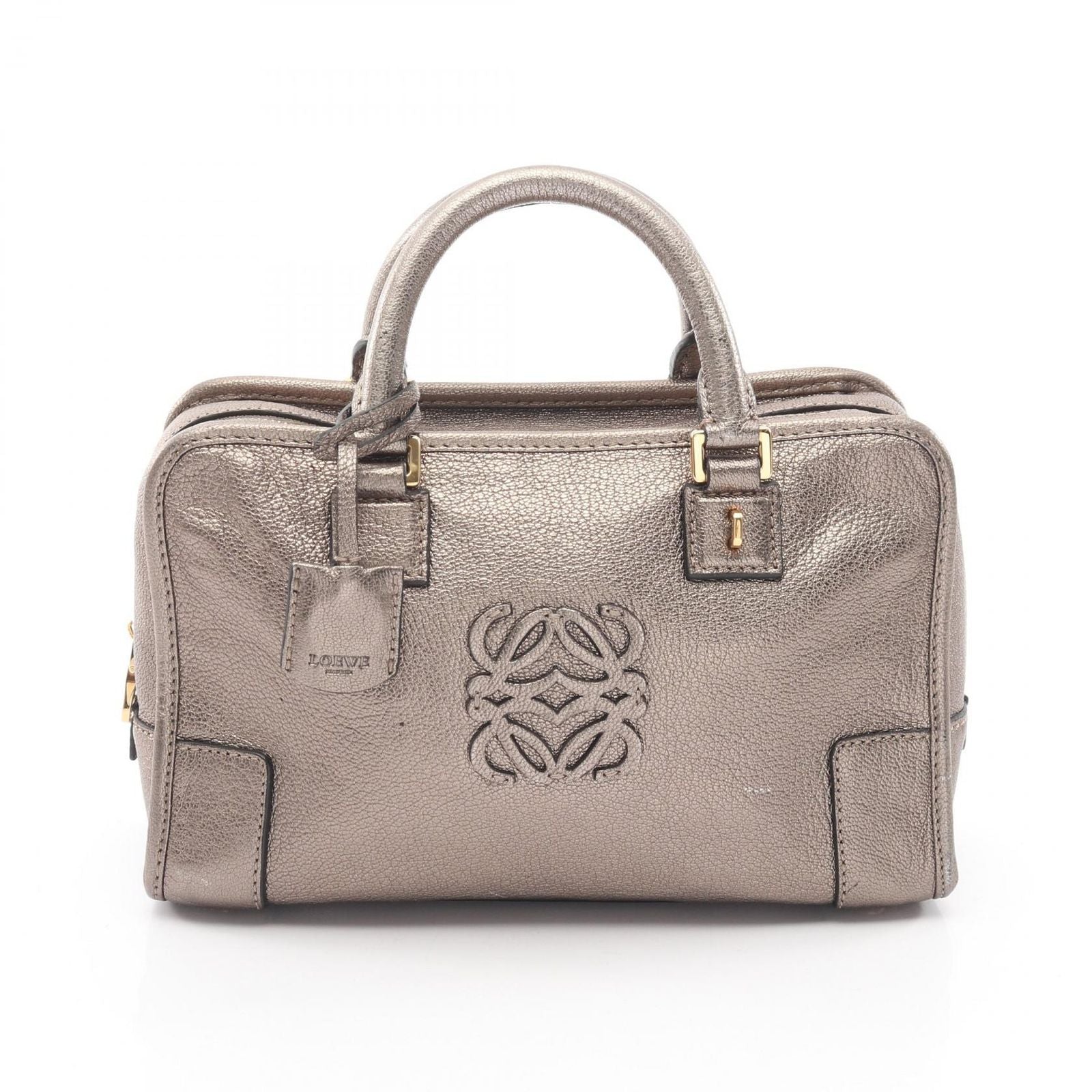 Loewe Handbag Amazona 23 Champagne Gold Leather