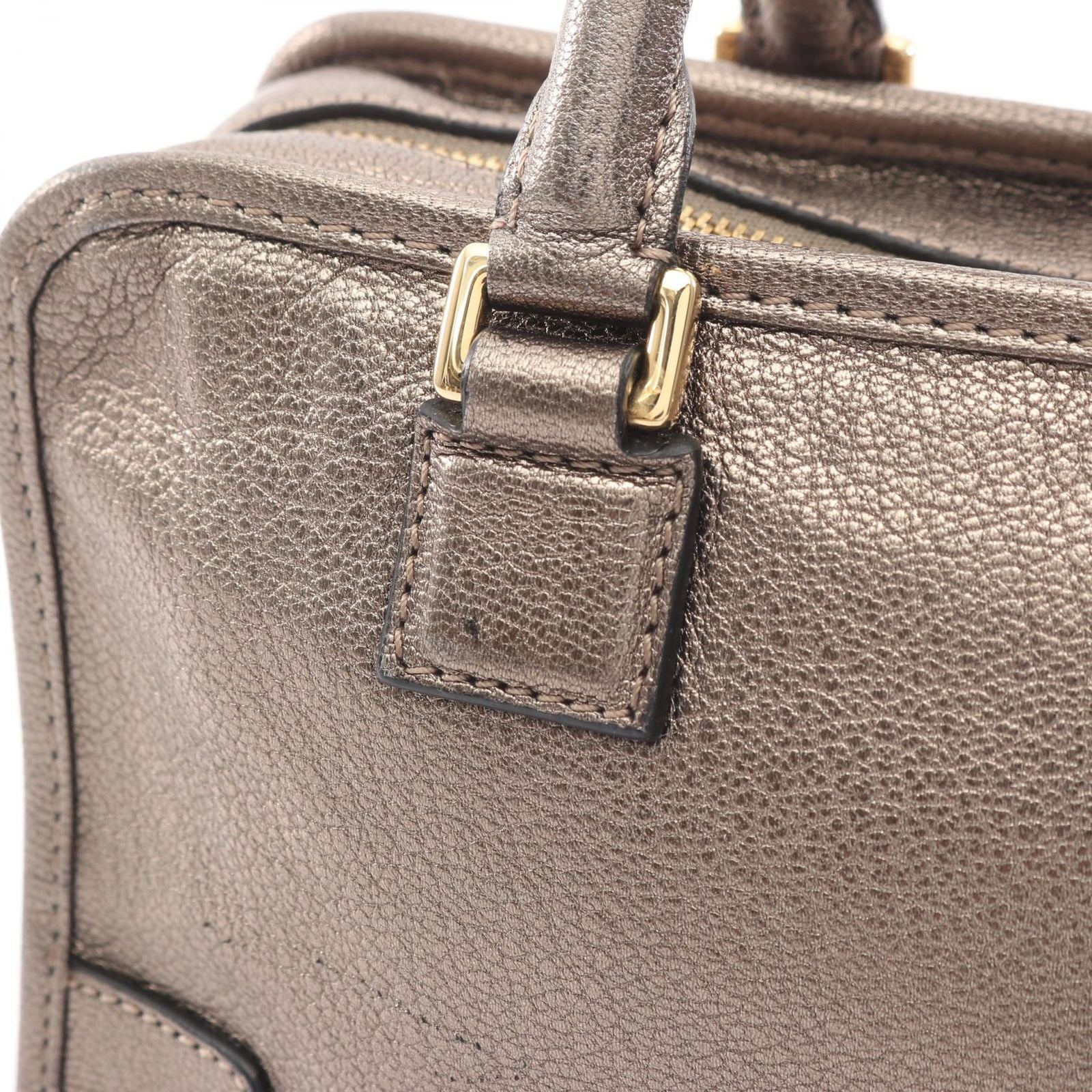 Loewe Handbag Amazona 23 Champagne Gold Leather — view 7