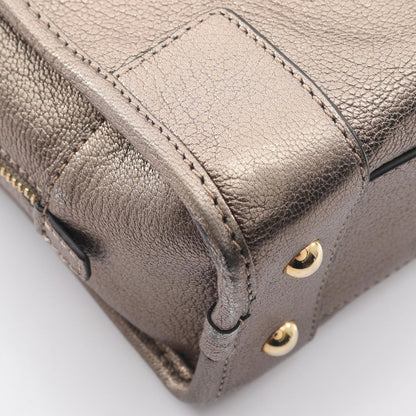 Loewe Handbag Amazona 23 Champagne Gold Leather — view 5