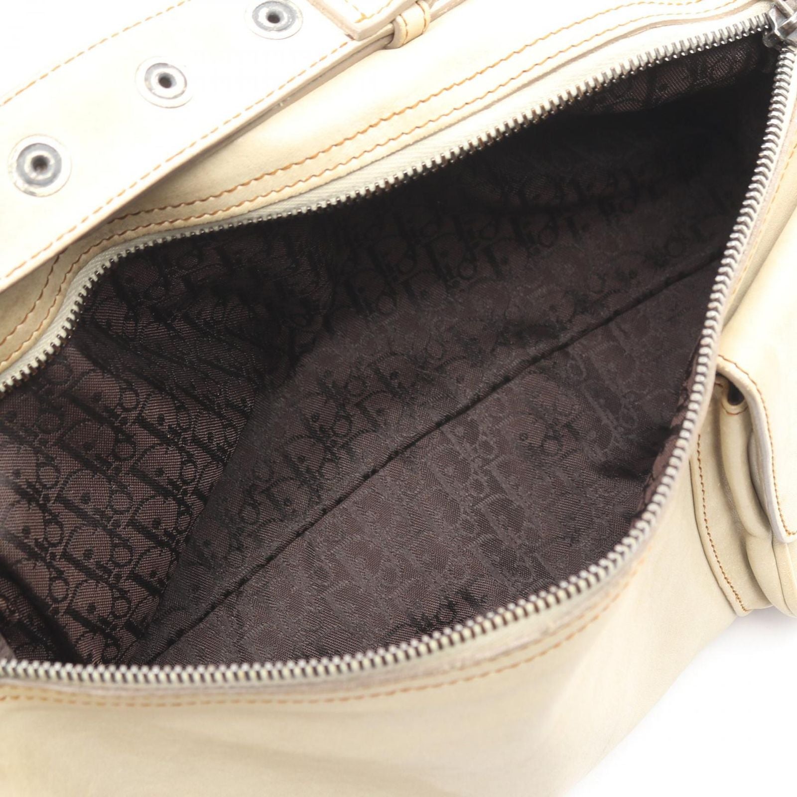 Dior Shoulder Bag Gaucho Beige Leather — view 4