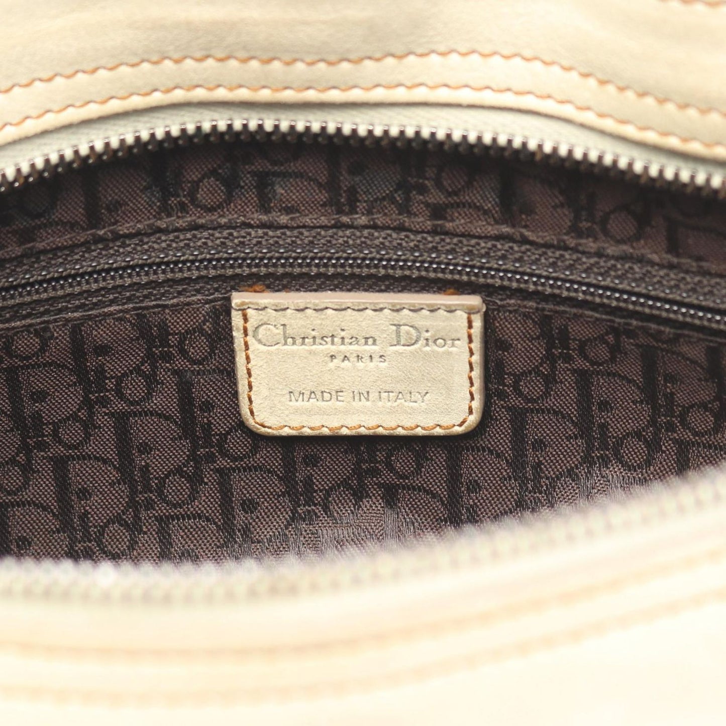 Dior Shoulder Bag Gaucho Beige Leather — view 5