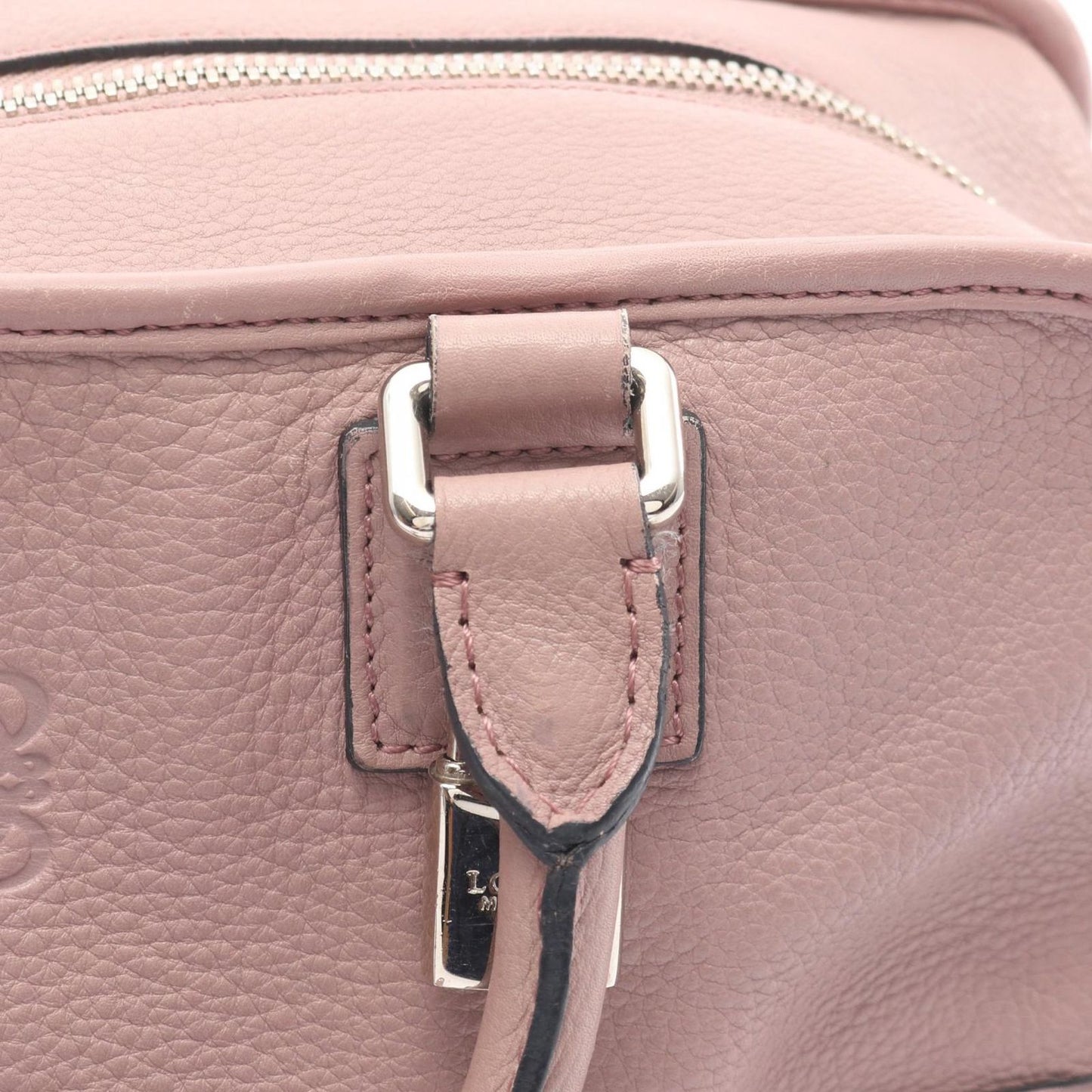 Loewe Handbag Amazona 28 Pink Beige Leather — view 7